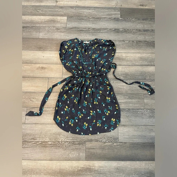 Rebecca Taylor Women's Grey and Gold Dress size 0 - Picture 1 of 12